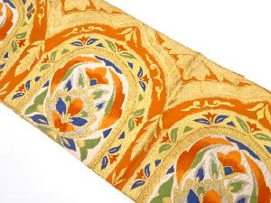 アンティーク　更紗模様織り出し名古屋帯（着用可）